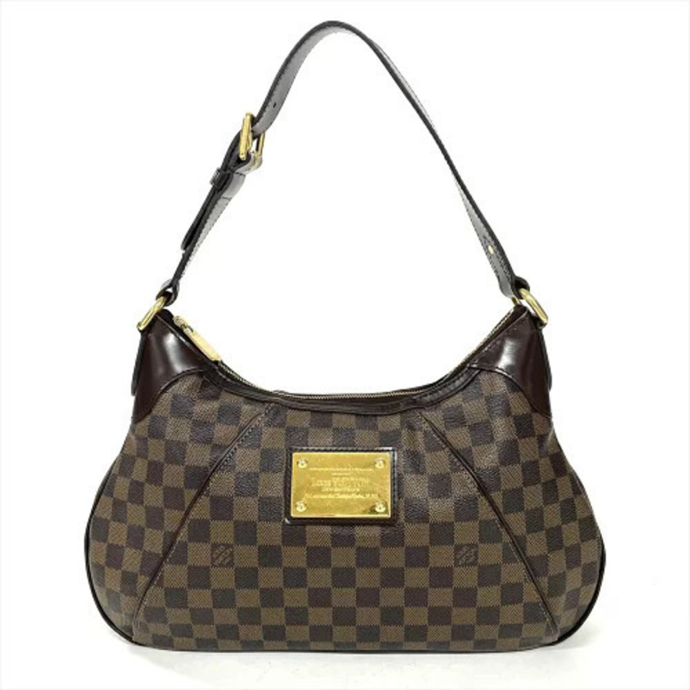Louis Vuitton Thames Shoulder Bag Damier Ebene Brown